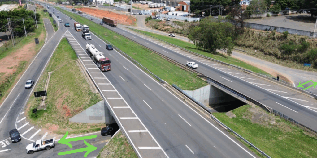 Interdição Trevo Real Parque Campinas