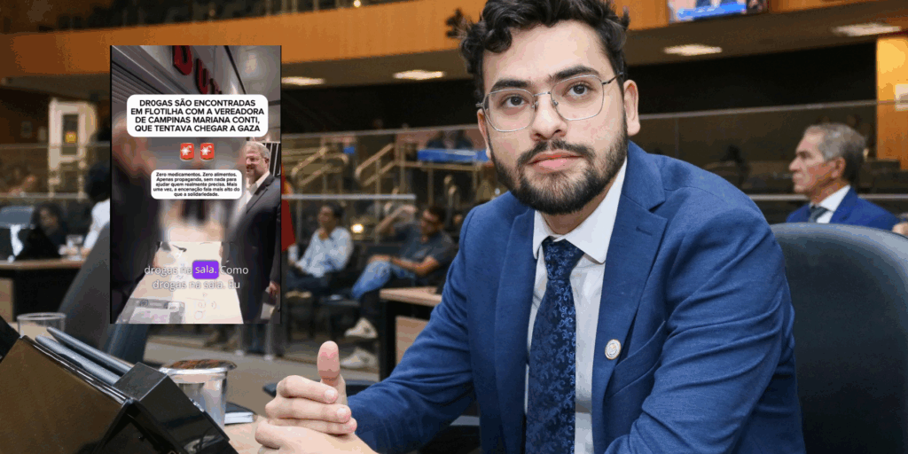 Vereador de Campinas Vini Oliveira vereadora Mariana Conti