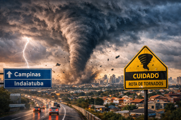 Campinas está na rota dos tornados no Brasil