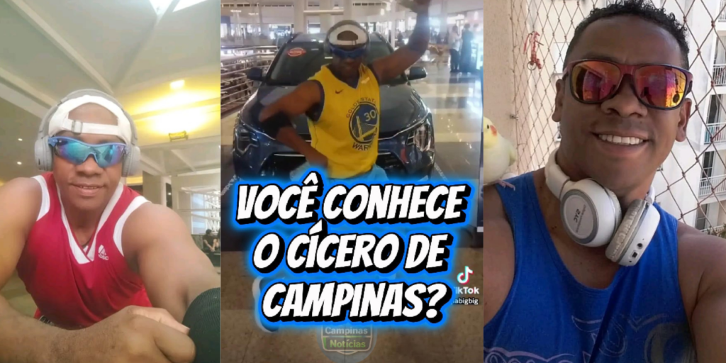 Cícero de Campinas dançarino transforma corredores de shopping