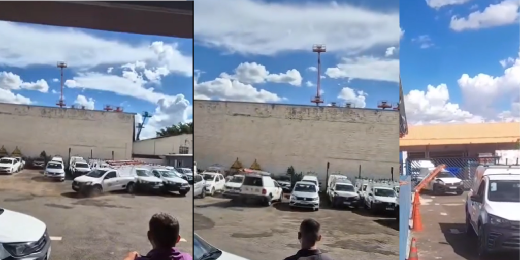 Homem surta após demissão e destrói carros em Campinas; vídeo